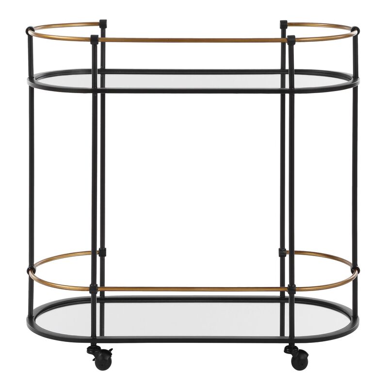 David Frisch Andre Bar Cart by Uttermost