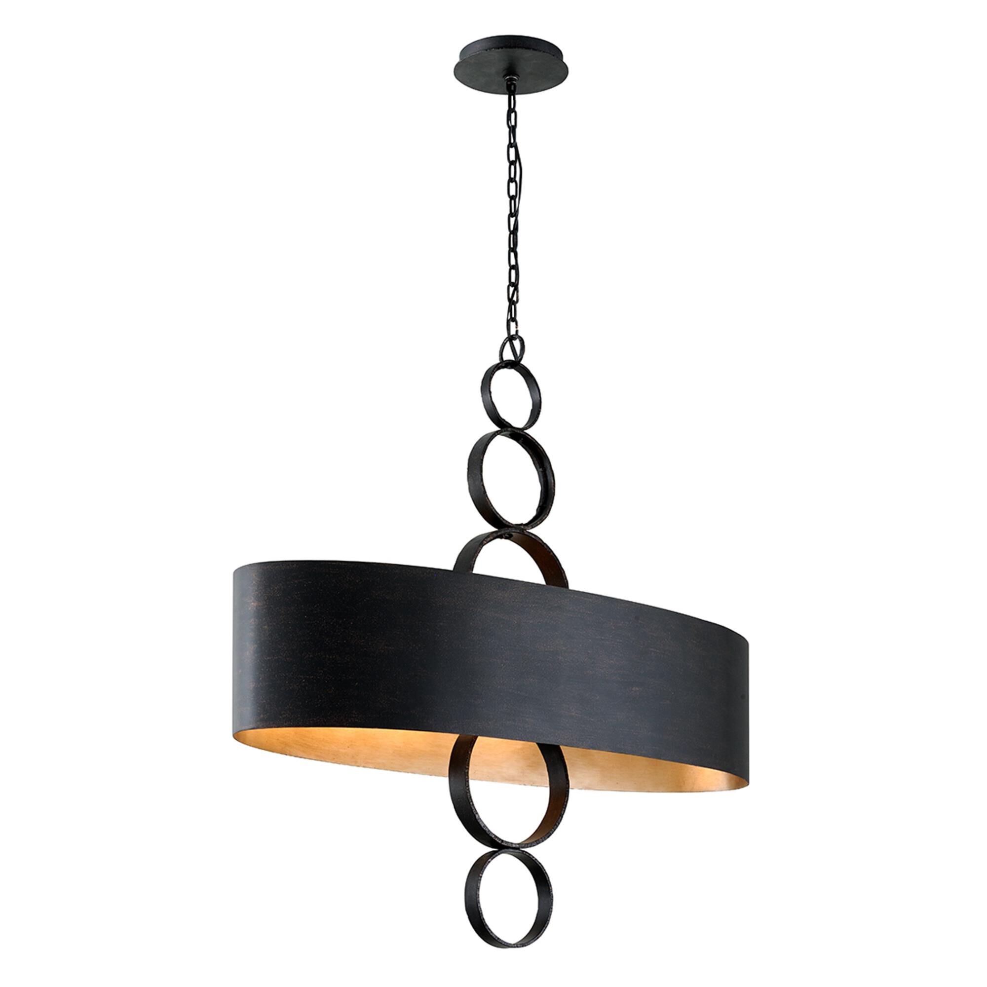 Shown in Charred Copper finish and Metal shade