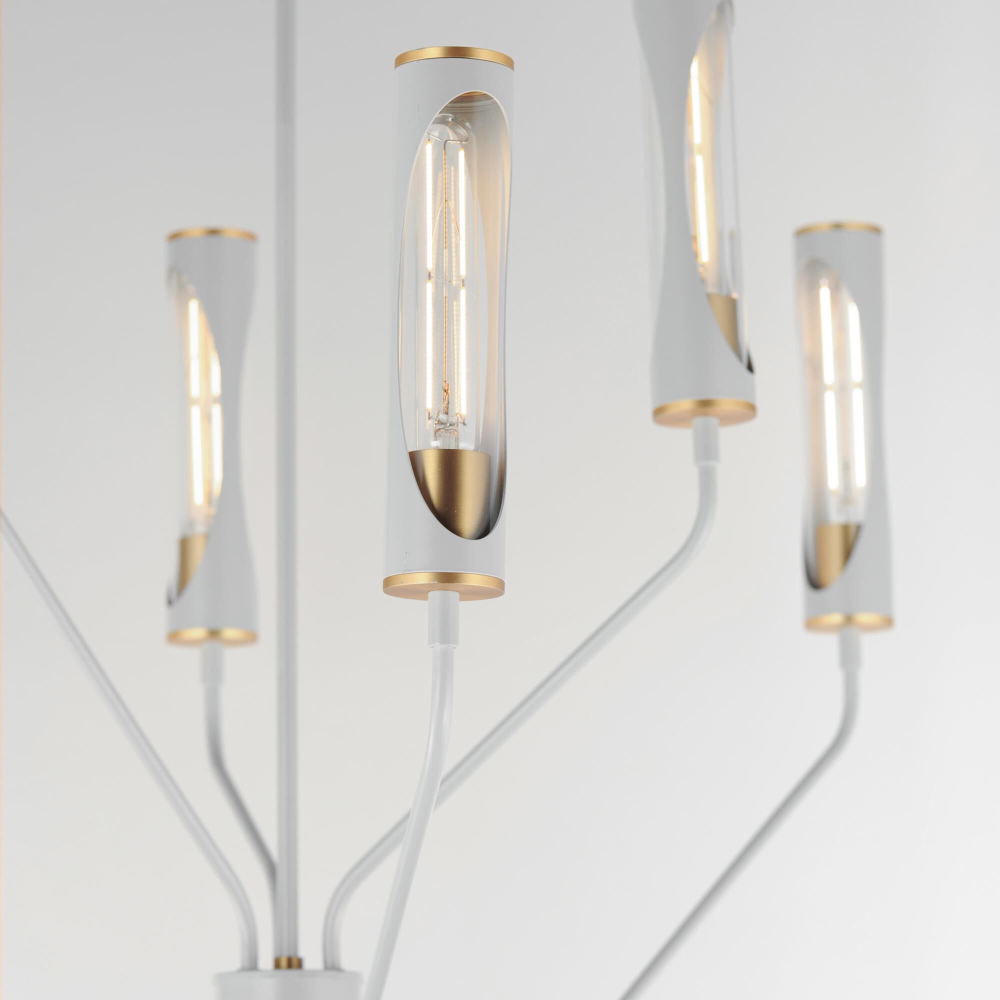 Shown in Light French Gray / Natural Aged Brass finish and Clear glass and Glass shade