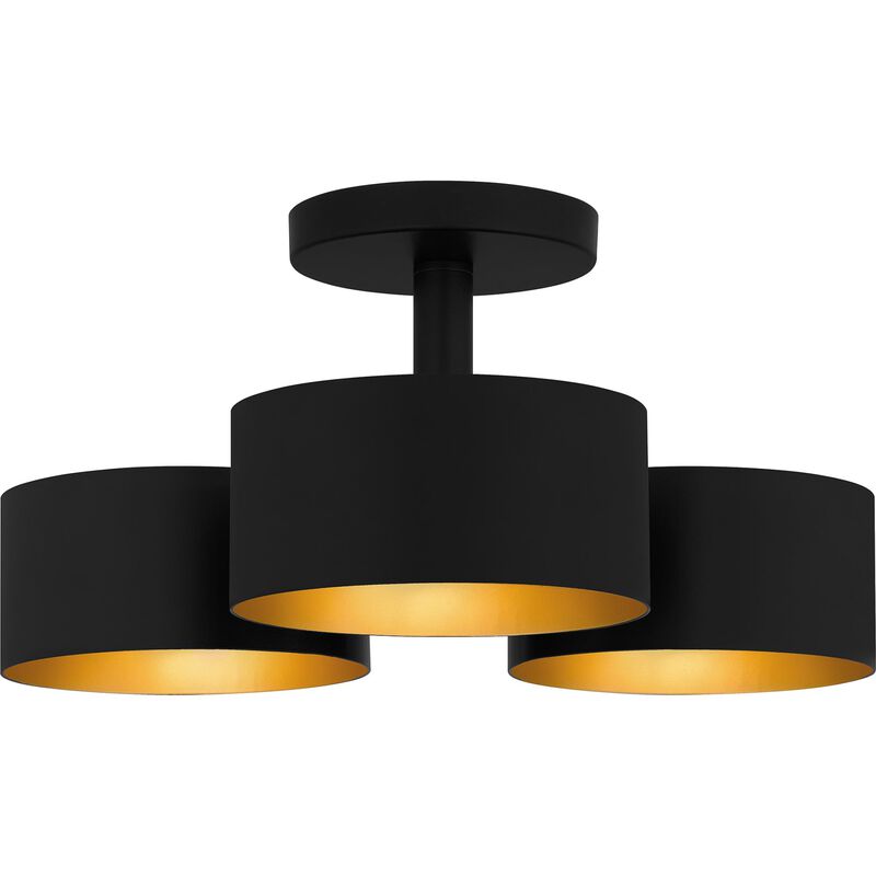 Nala 16 Inch 3 Light Semi Flush Mount by Quoizel