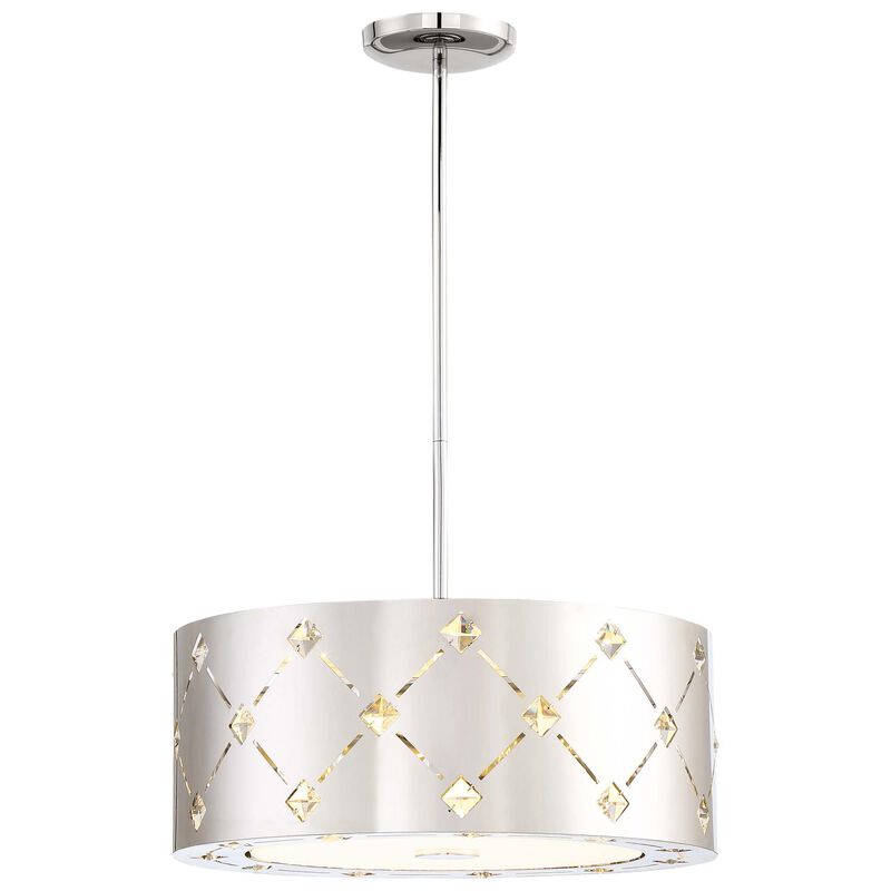 Crowned 16 Inch LED Large Pendant by Kovacs