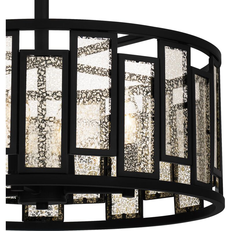 Bankston 18 Inch 4 Light Semi Flush Mount by Quoizel