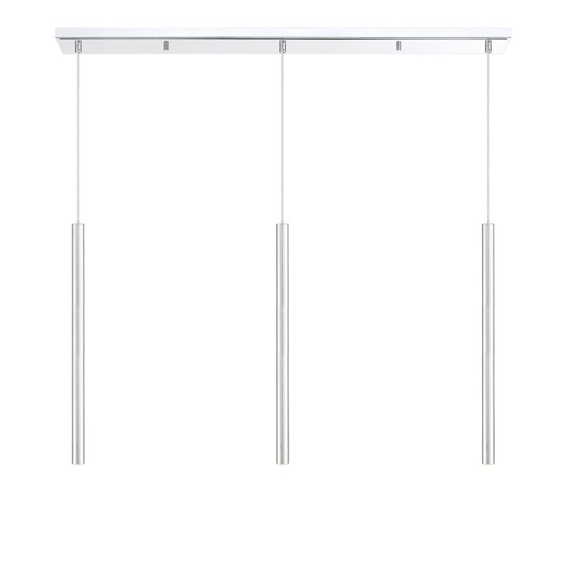 Forest 46 Inch 3 Light LED Linear Suspension Light by Z-Lite