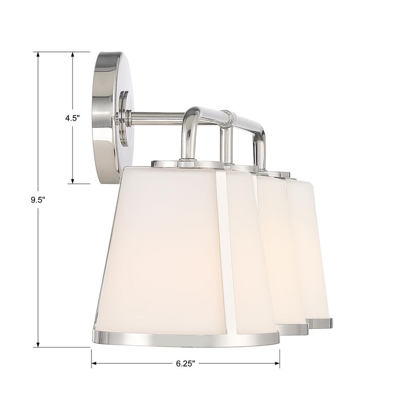 Fulton 3 Light Bath Vanity Light by Crystorama