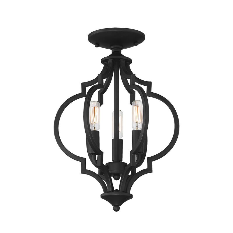 11 Inch LED Cage Pendant by Meridian Lighting