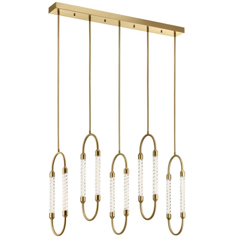 Delsey 48 Inch 5 Light LED Linear Suspension Light by Elan Lighting