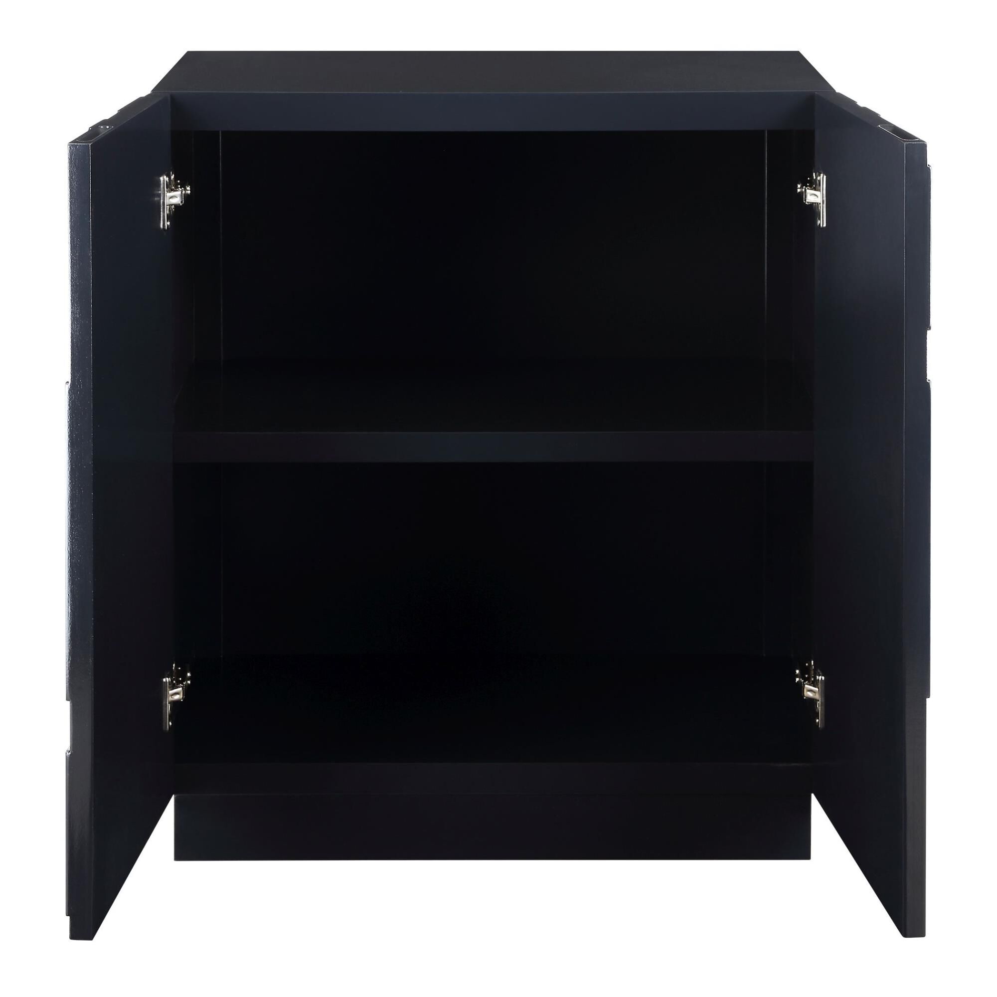 Shown in Highlighting A Sleek Modern Look, The Valeria Cabinet Features A Stunning Combination Of Glossy Coba finish