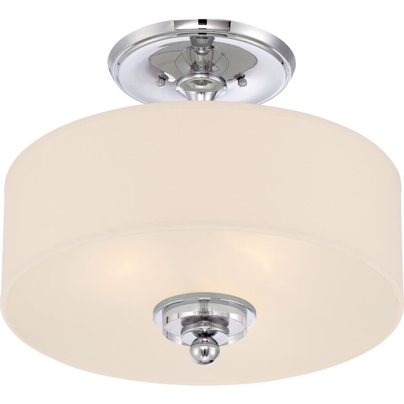 Downtown 17 Inch 3 Light Semi Flush Mount by Quoizel