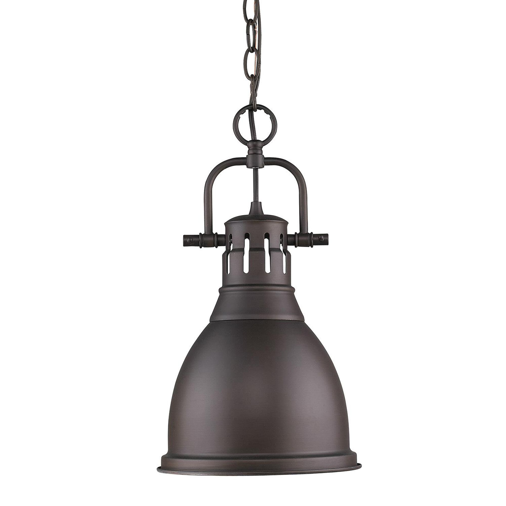 Shown in Rubbed Bronze finish and Diffuser glass and Rubbed Bronze shade