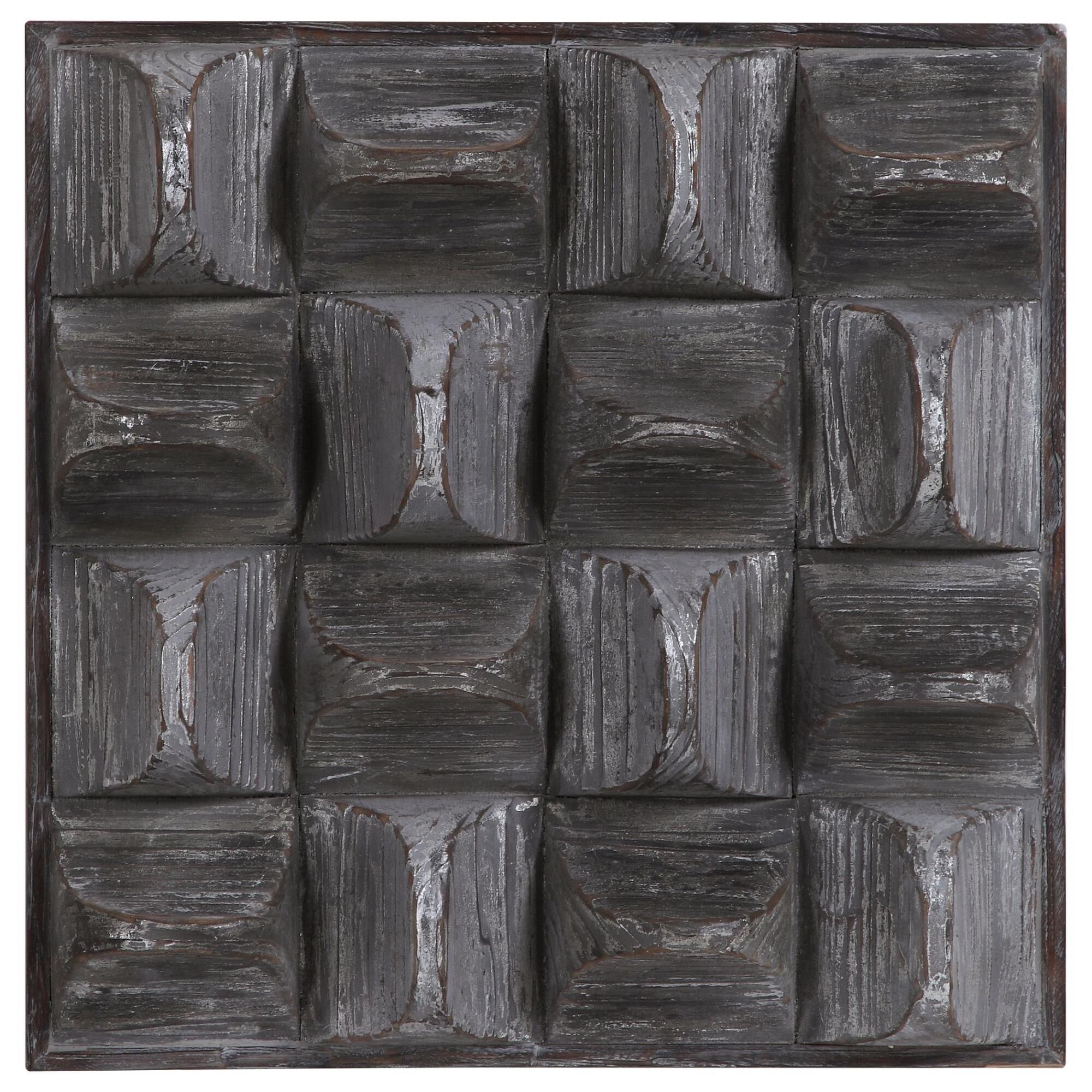 Shown in A Contemporary Take On Rustic Decor, This Wood Wall Panel Features 3-Dimensional Scooped Fir Wood Bl finish