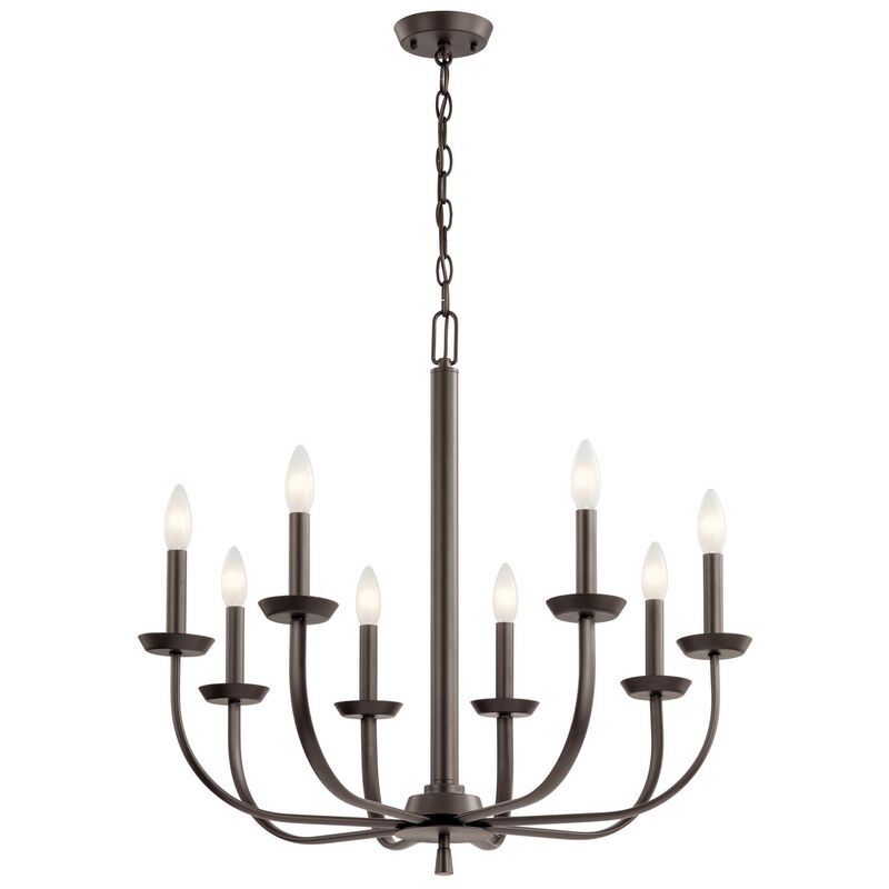 Kennewick 27 Inch 8 Light Chandelier by Kichler Lighting