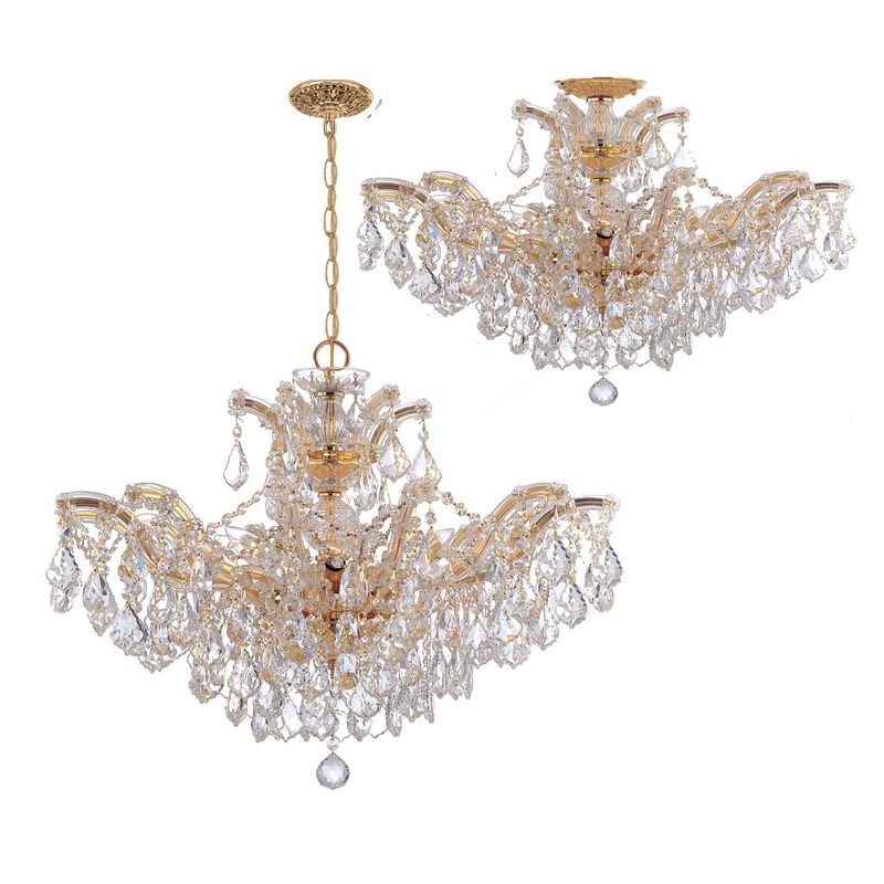 Maria Theresa 27 Inch 6 Light Chandelier by Crystorama