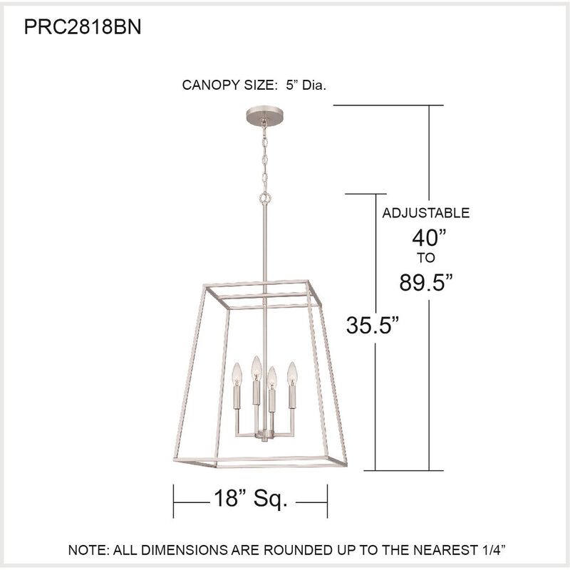 Prescott 18 Inch Large Pendant by Quoizel