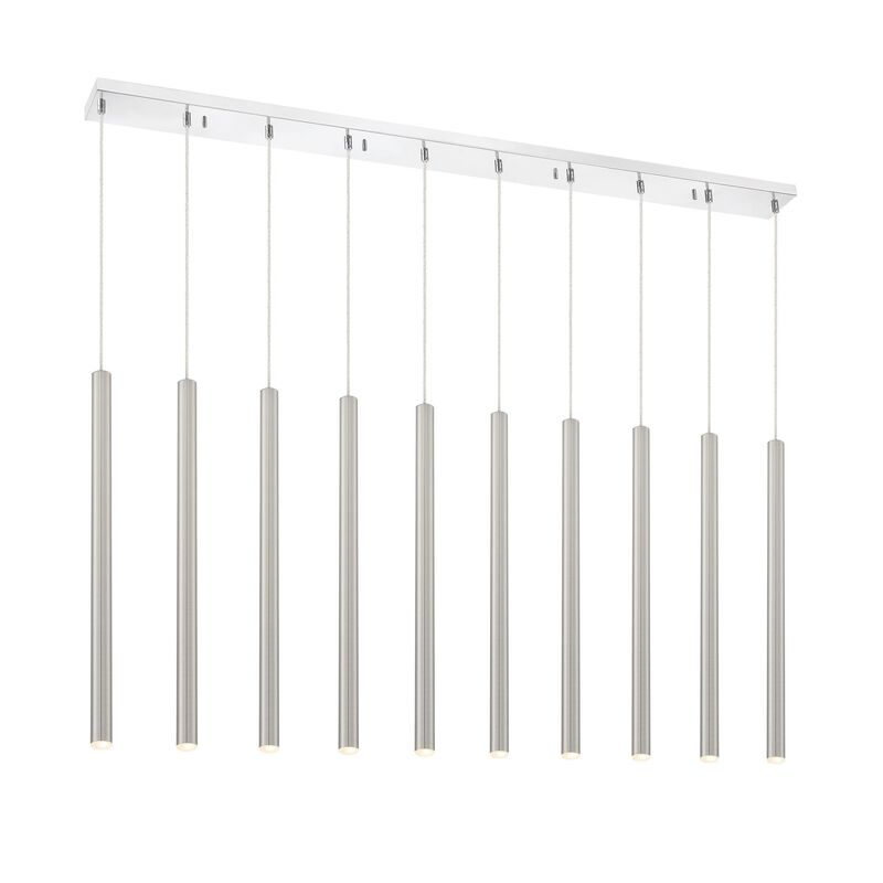 Forest 56 Inch 10 Light LED Linear Suspension Light by Z-Lite