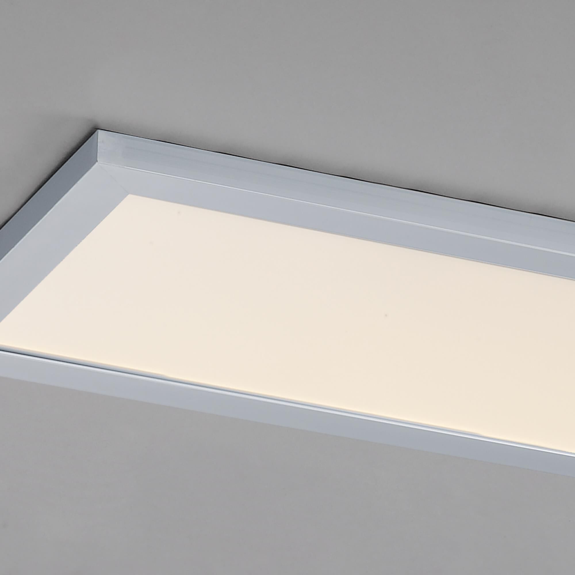 Shown in Brushed Aluminum finish and White glass and PC shade