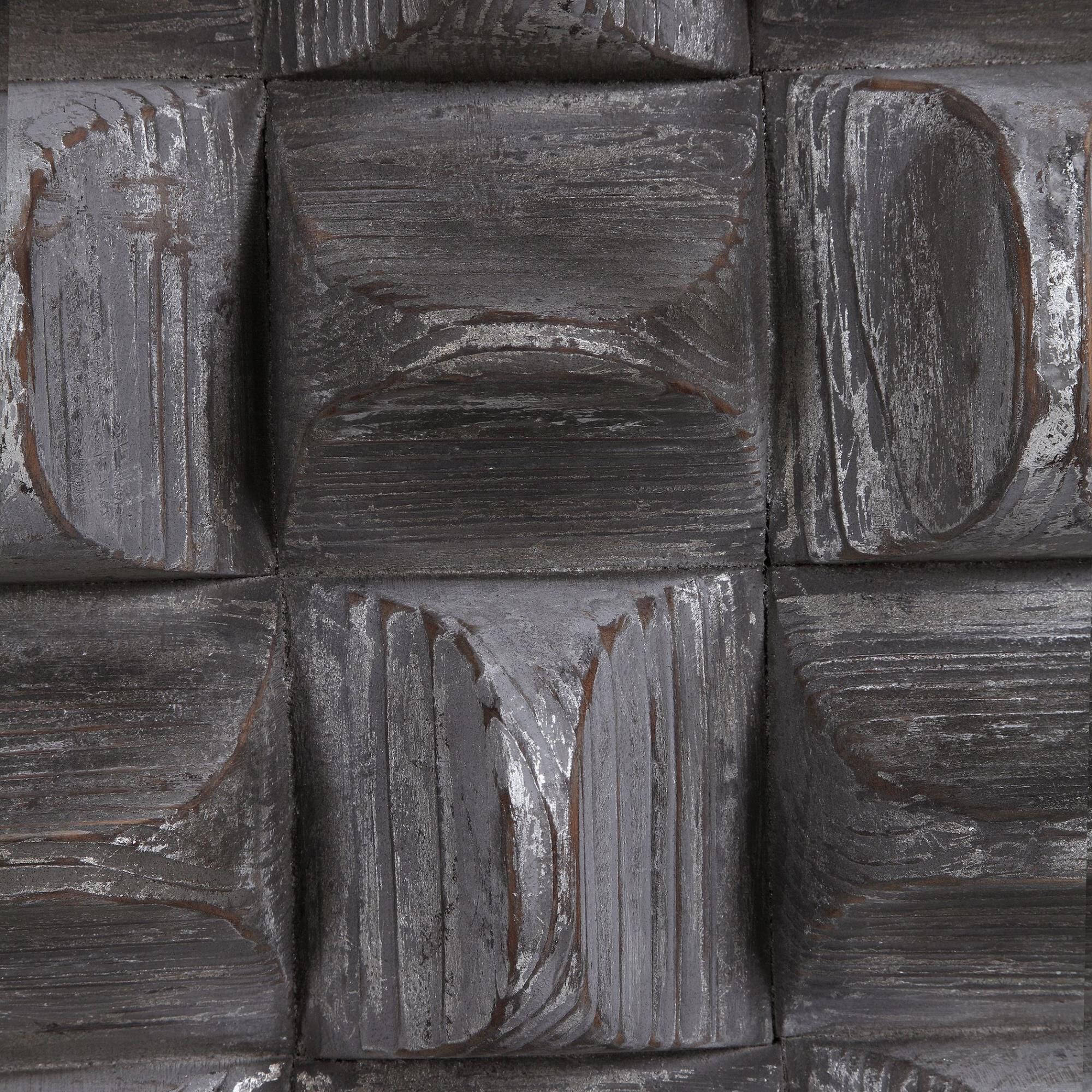 Shown in A Contemporary Take On Rustic Decor, This Wood Wall Panel Features 3-Dimensional Scooped Fir Wood Bl finish