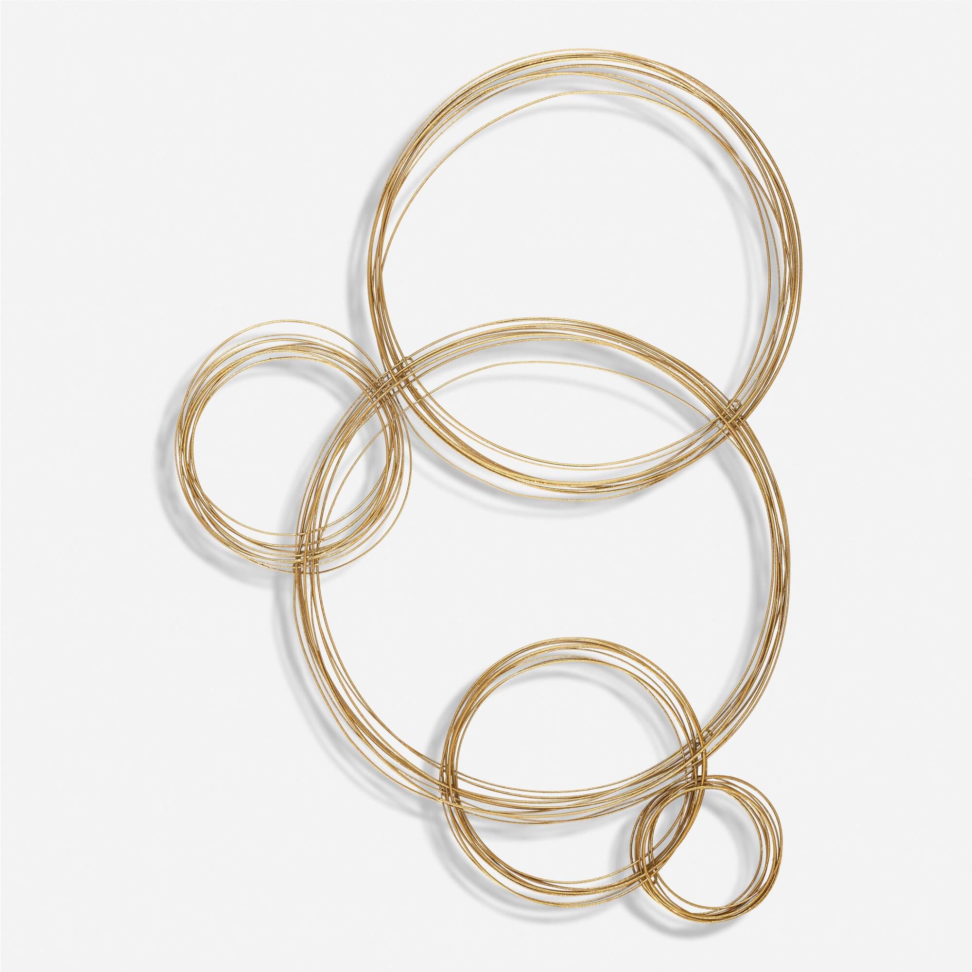 Shown in Spiraled Rings Giving The Effect Of Glistening Bubbles Are Hand Crafted From Petite Iron Rods And In finish