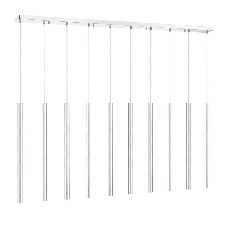 Forest 56 Inch 10 Light LED Linear Suspension Light by Z-Lite