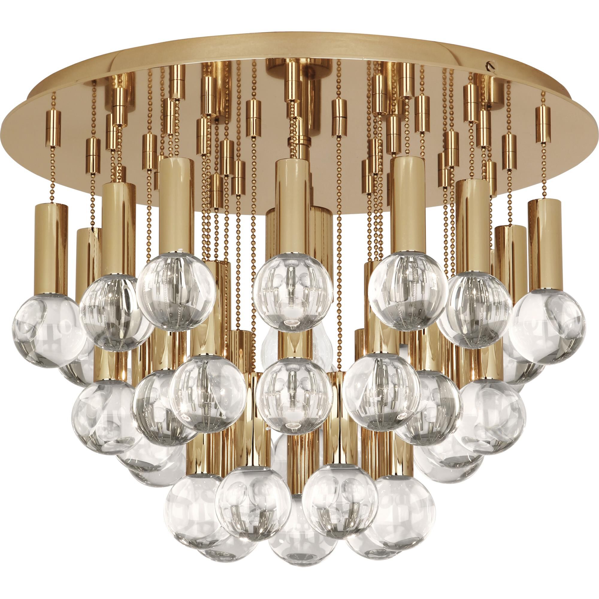 Shown in Polished Brass  With Crystal Accents finish