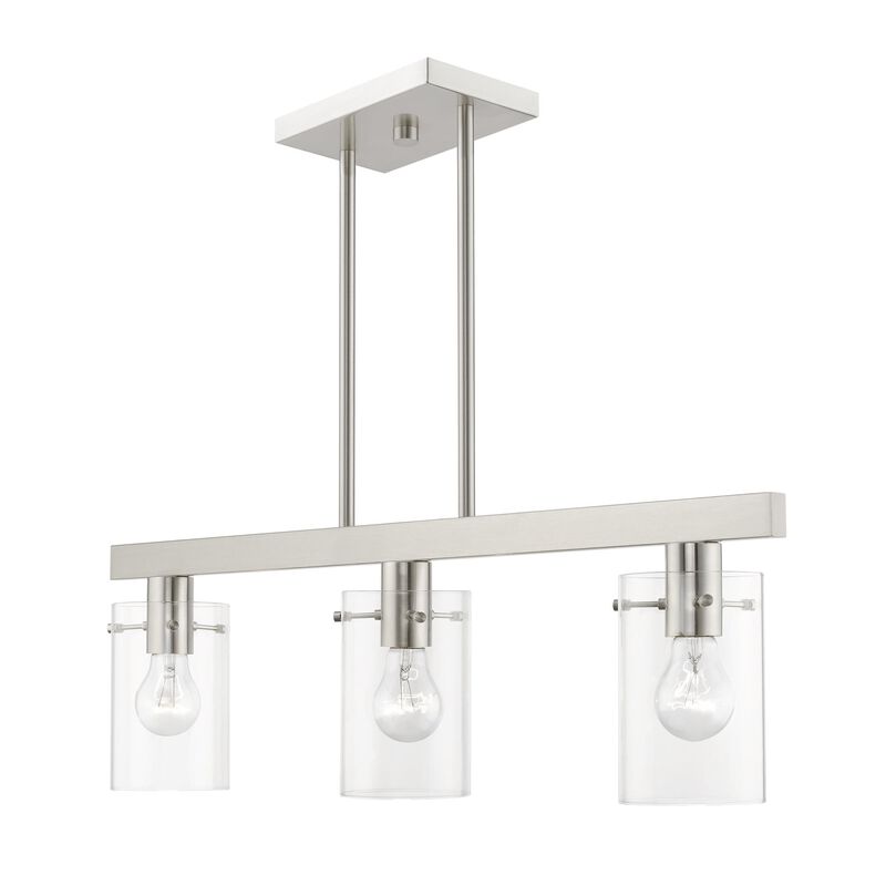 Munich 30 Inch 3 Light Linear Suspension Light by Livex Lighting