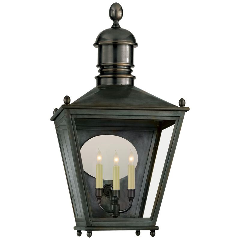 Chapman & Myers Sussex 31 Inch Tall 3 Light Outdoor Wall Light by Visual Comfort Signature Collection