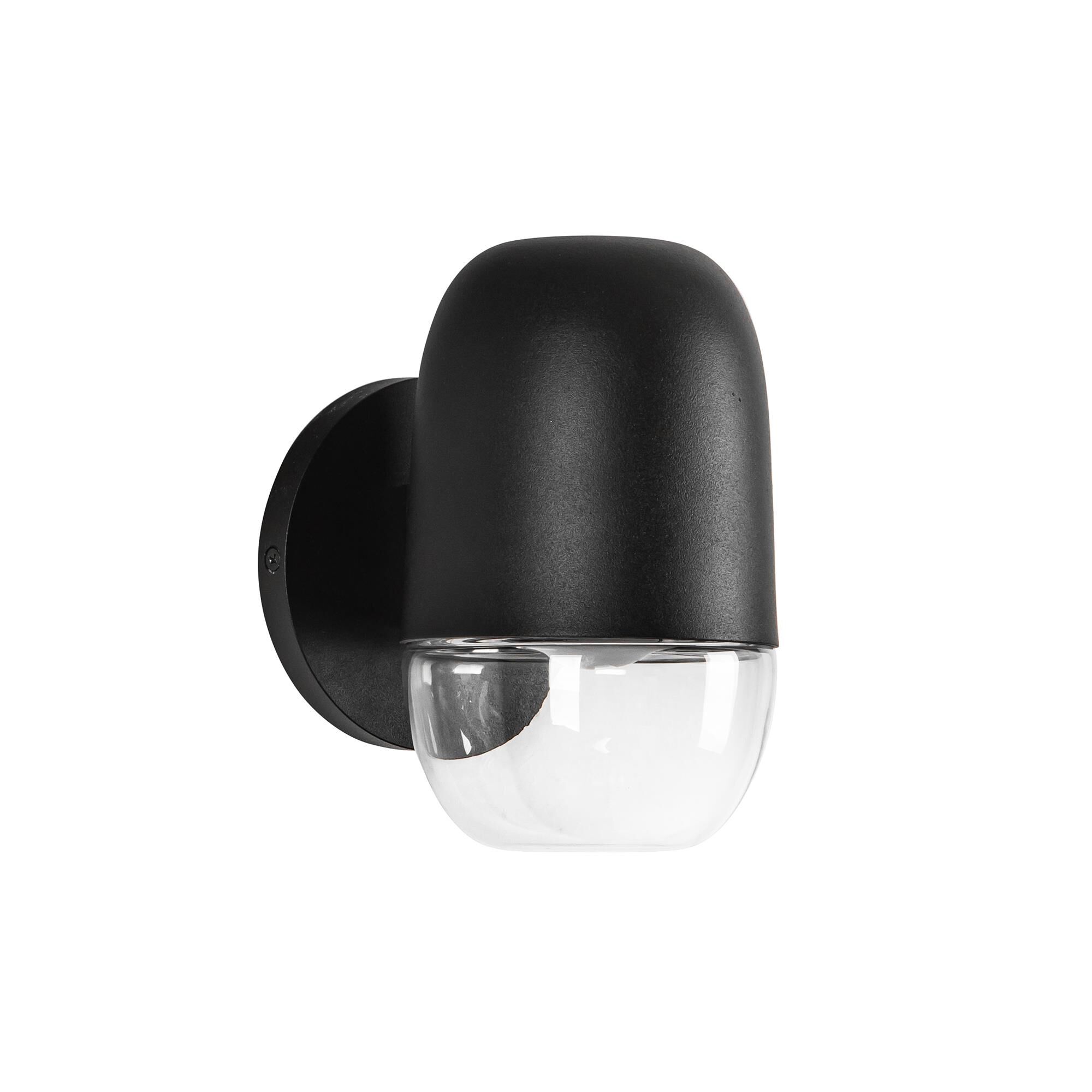 Shown in Black/Clear Glass finish and Clear Glass shade