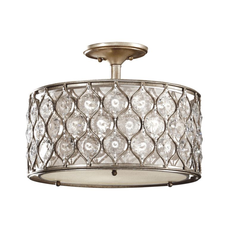 Lucia 16 Inch 3 Light Semi Flush Mount by Generation Lighting