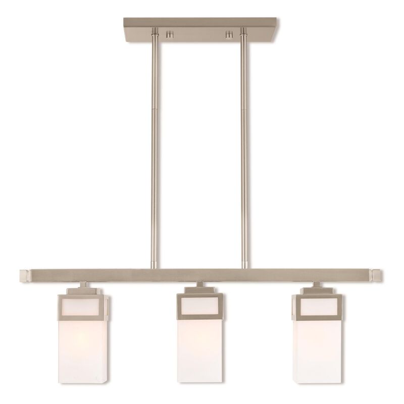 Harding 28 Inch 3 Light Linear Suspension Light by Livex Lighting