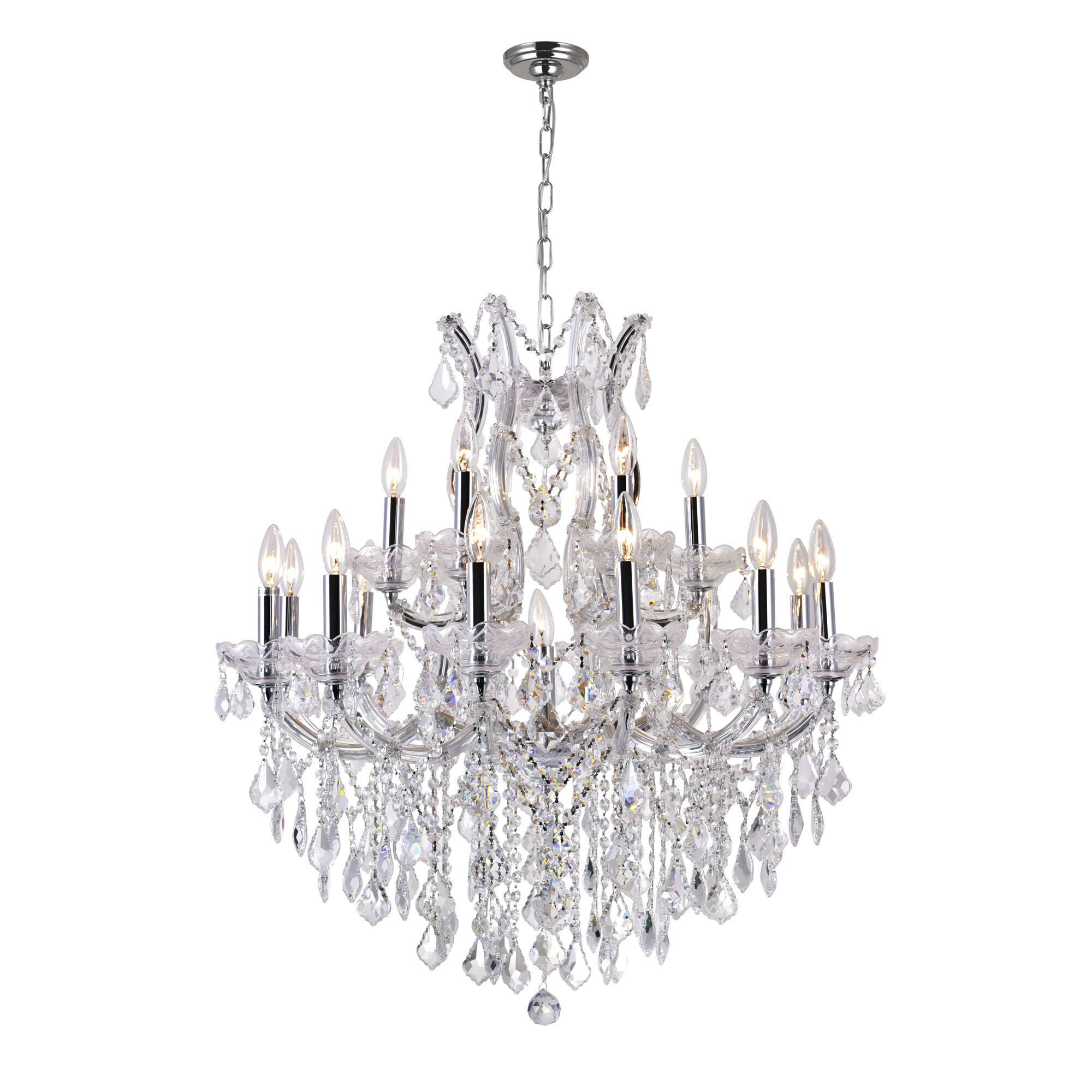 Maria Theresa 32 Inch 19 Light Chandelier by CWI Lighting