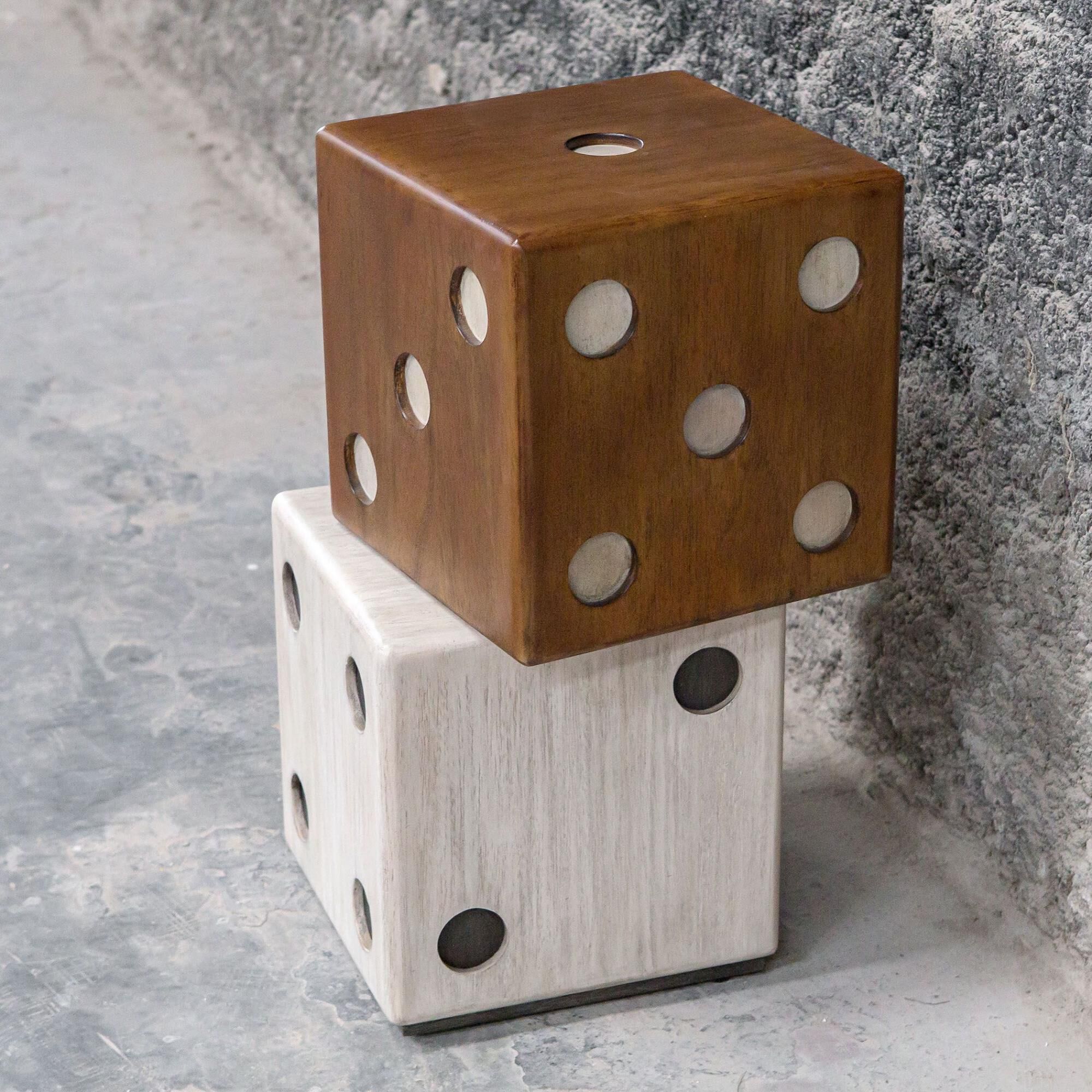 Shown in This Asymmetrical Stacked Dice Accent Adds A Playful Touch To Your Game Room Decor. Each Layer Is Co finish