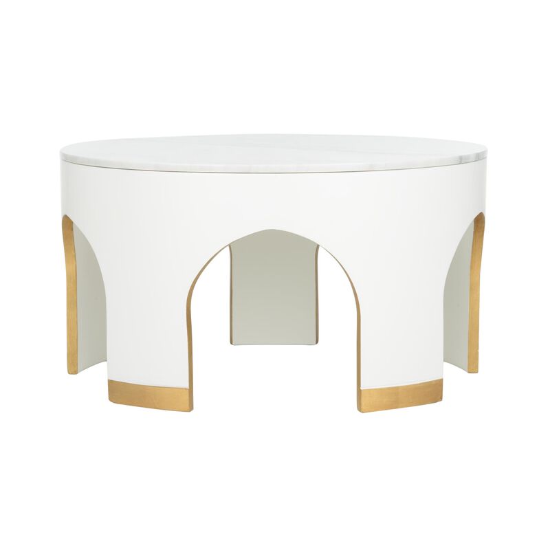 Elizabeth Wicker Aqueduct Coffee Table by Chelsea House