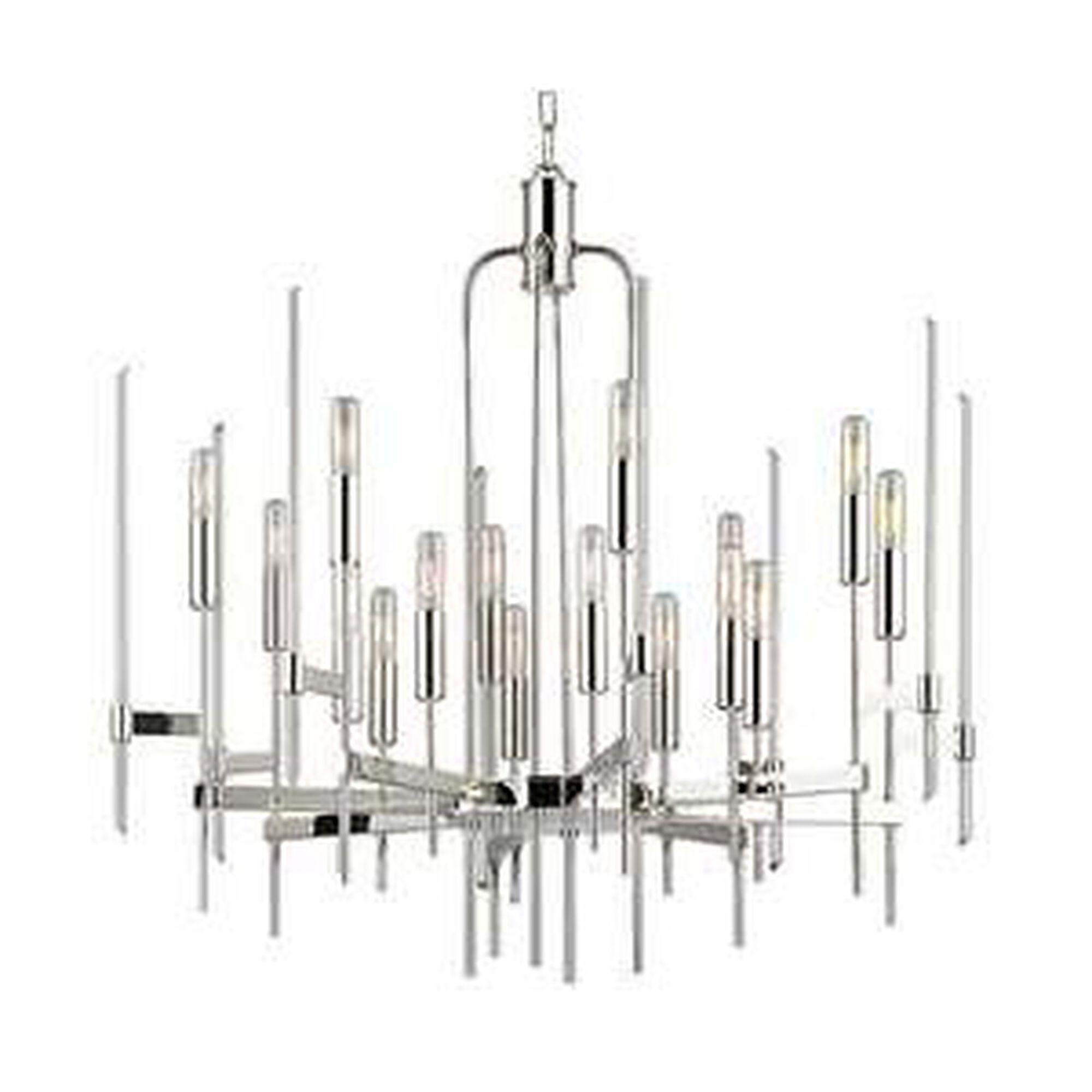 Shown in Polished Nickel finish and Clear glass