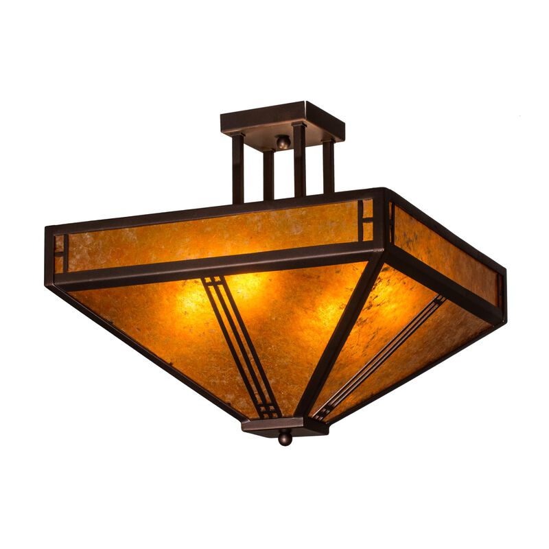 26 Inch 4 Light Semi Flush Mount by Meyda Lighting