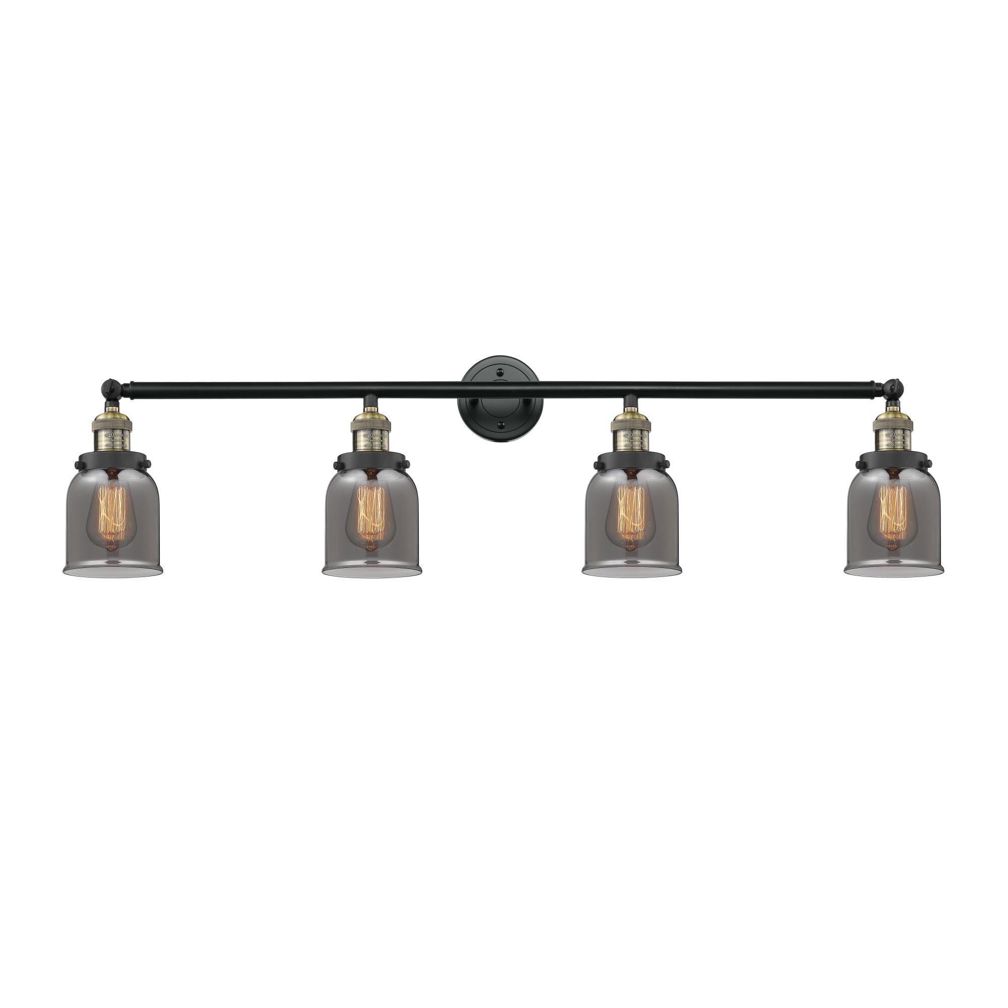 Shown in Black Antique Brass finish and Plated Smoked glass