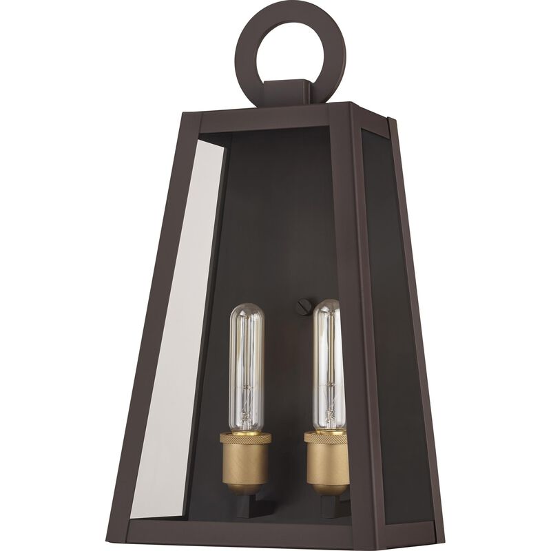 Poplar Point 19 Inch Tall 2 Light Outdoor Wall Light by Quoizel