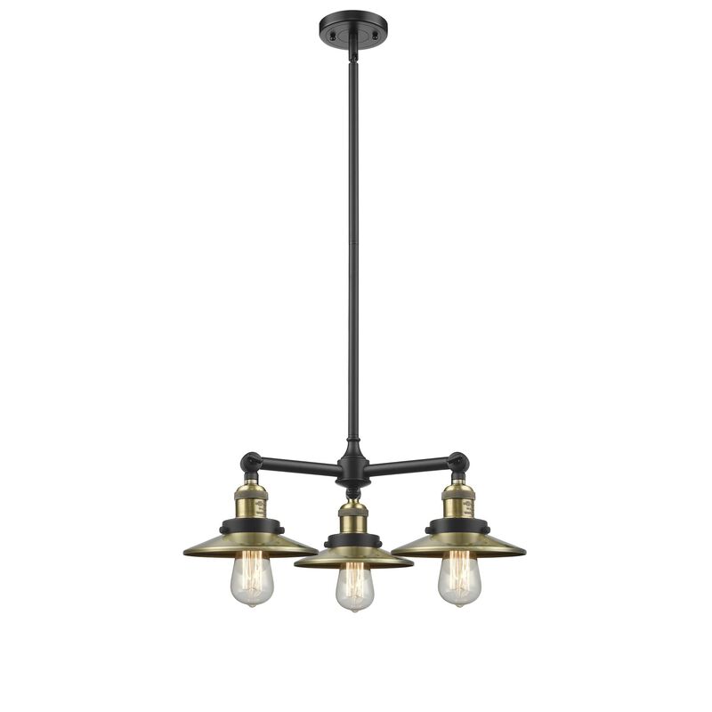 Bruno Marashlian Bare Bulb 15 Inch 3 Light Mini Chandelier by Innovations Lighting