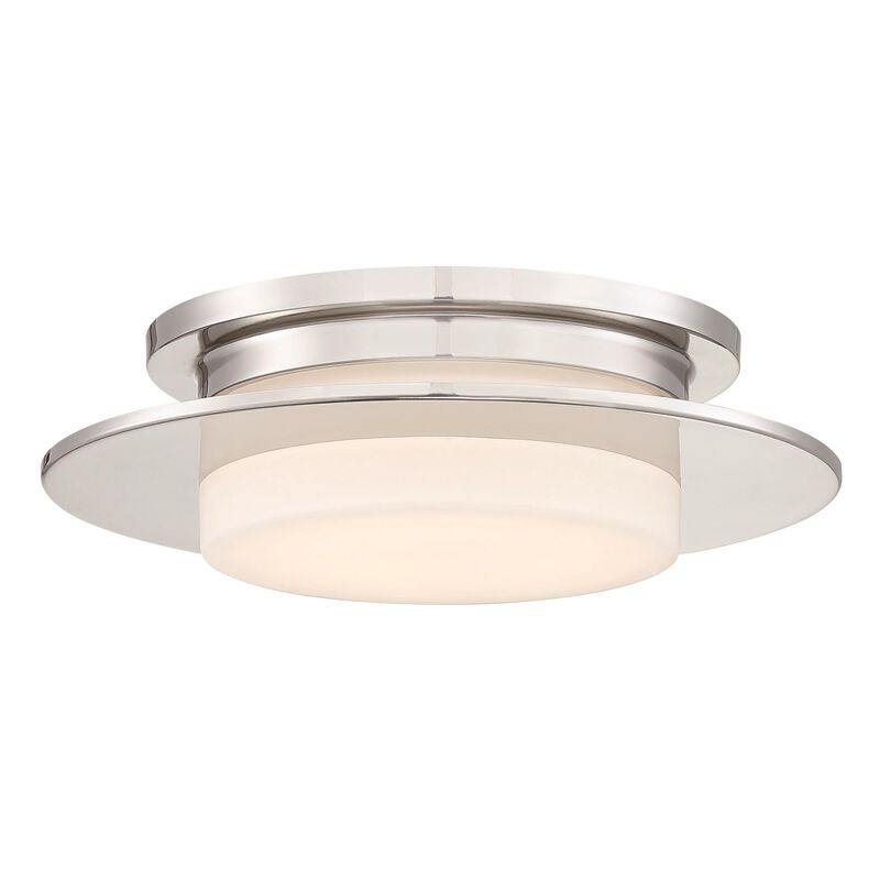 Press 14 Inch 1 Light LED Semi Flush Mount by Kovacs