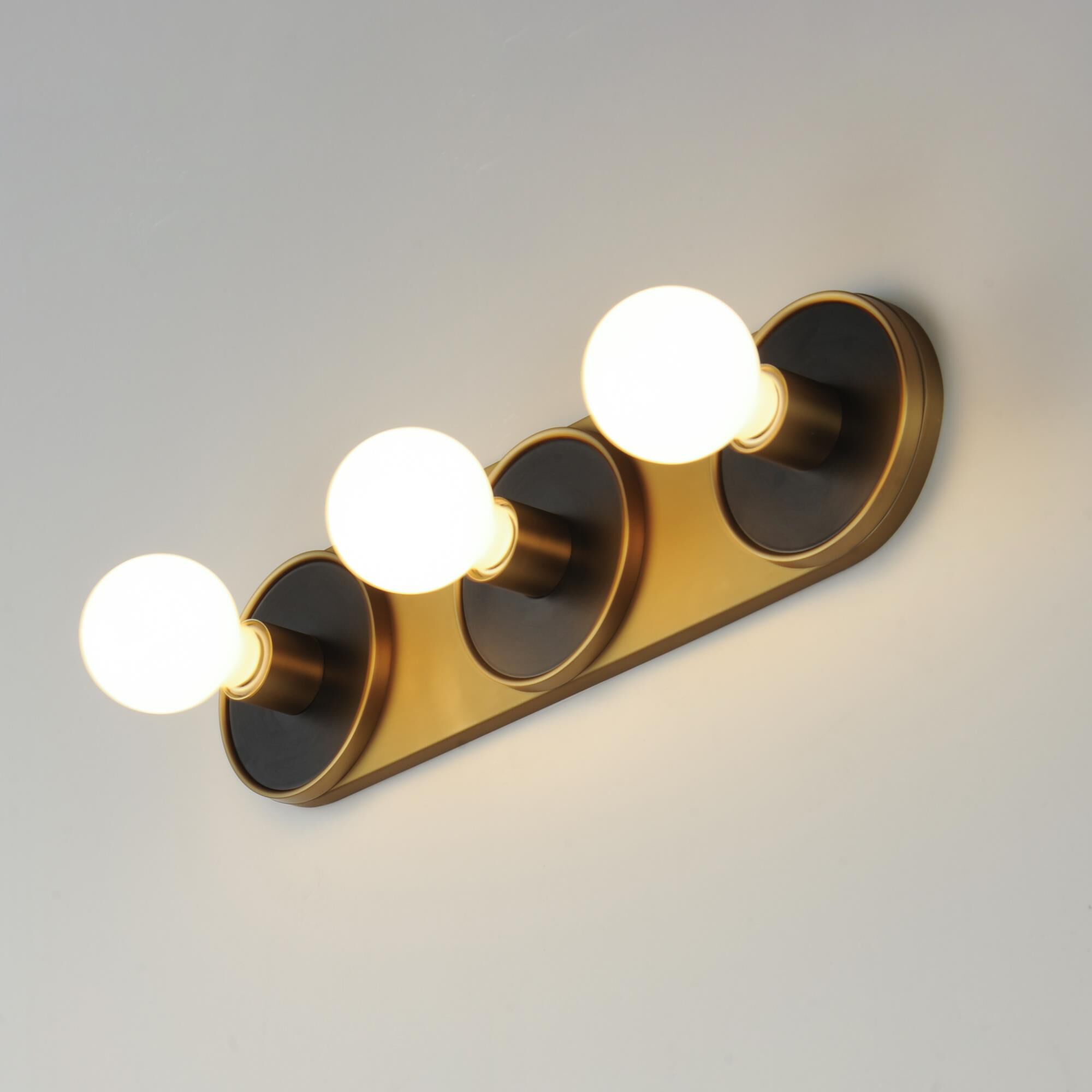 Shown in Black / Natural Aged Brass finish