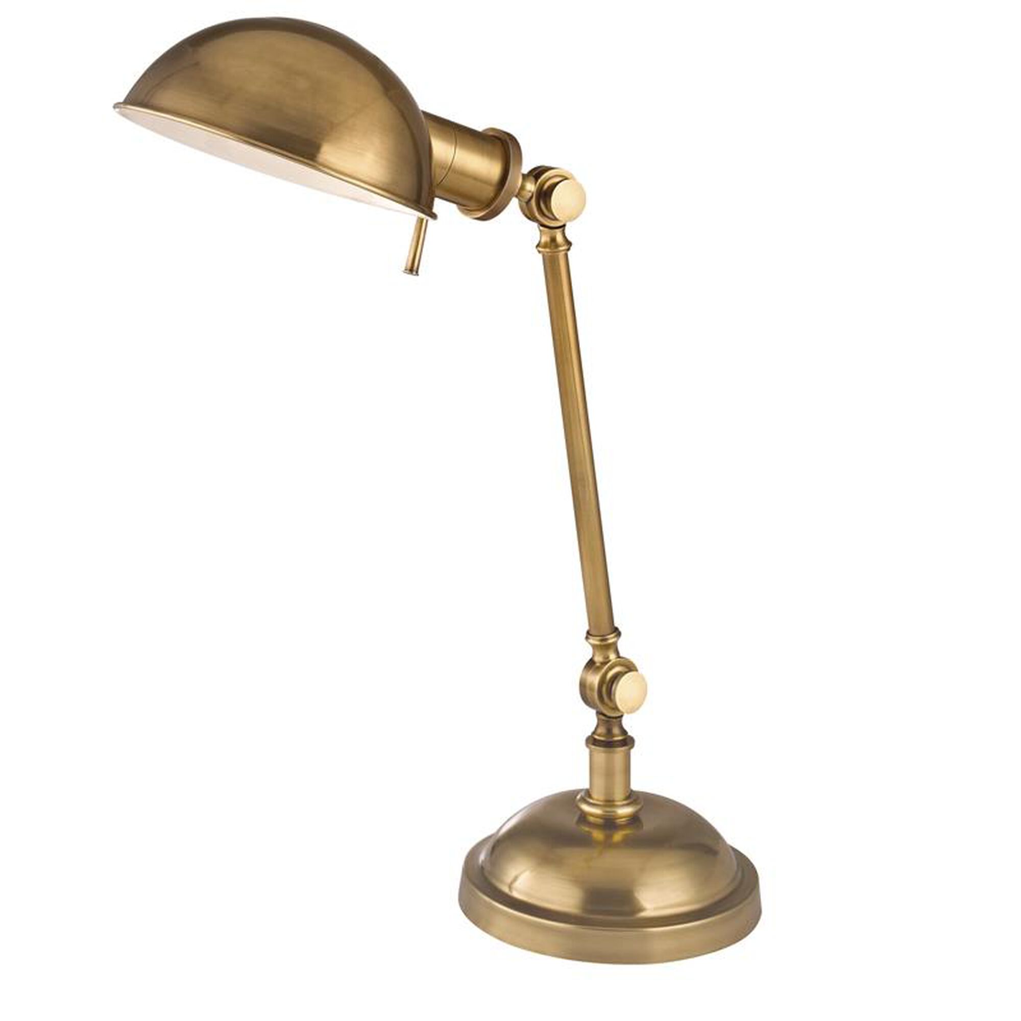 Shown in Vintage Brass finish and Vintage Brass shade