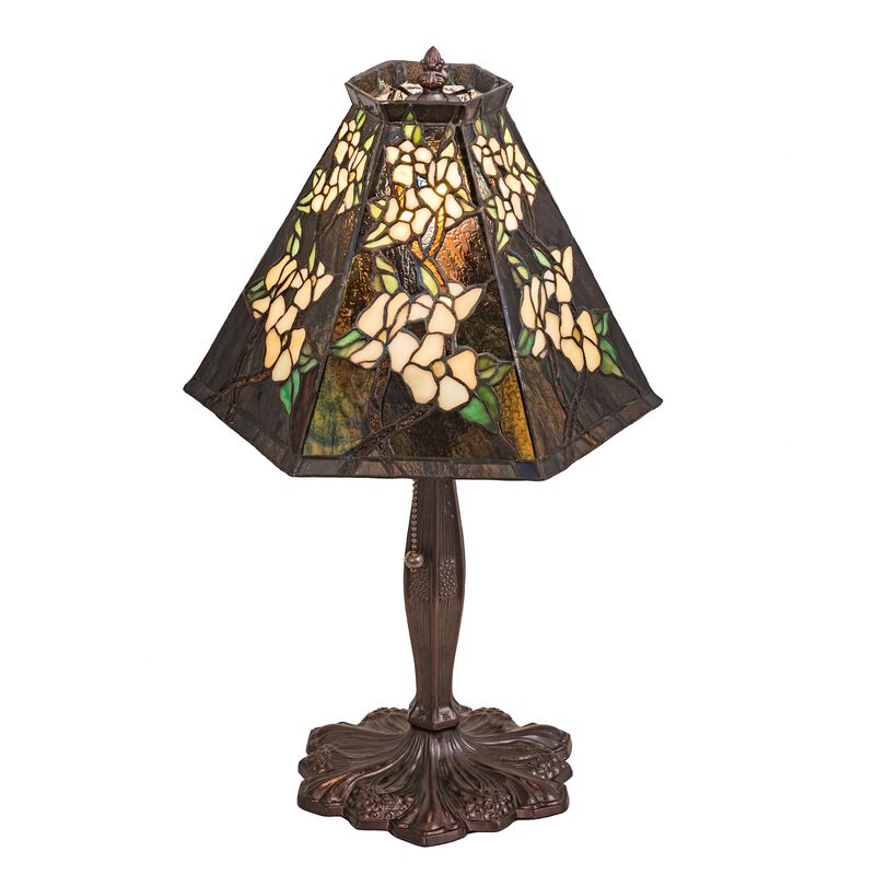 Oriental Peony 19 Inch Table Lamp by Meyda Lighting