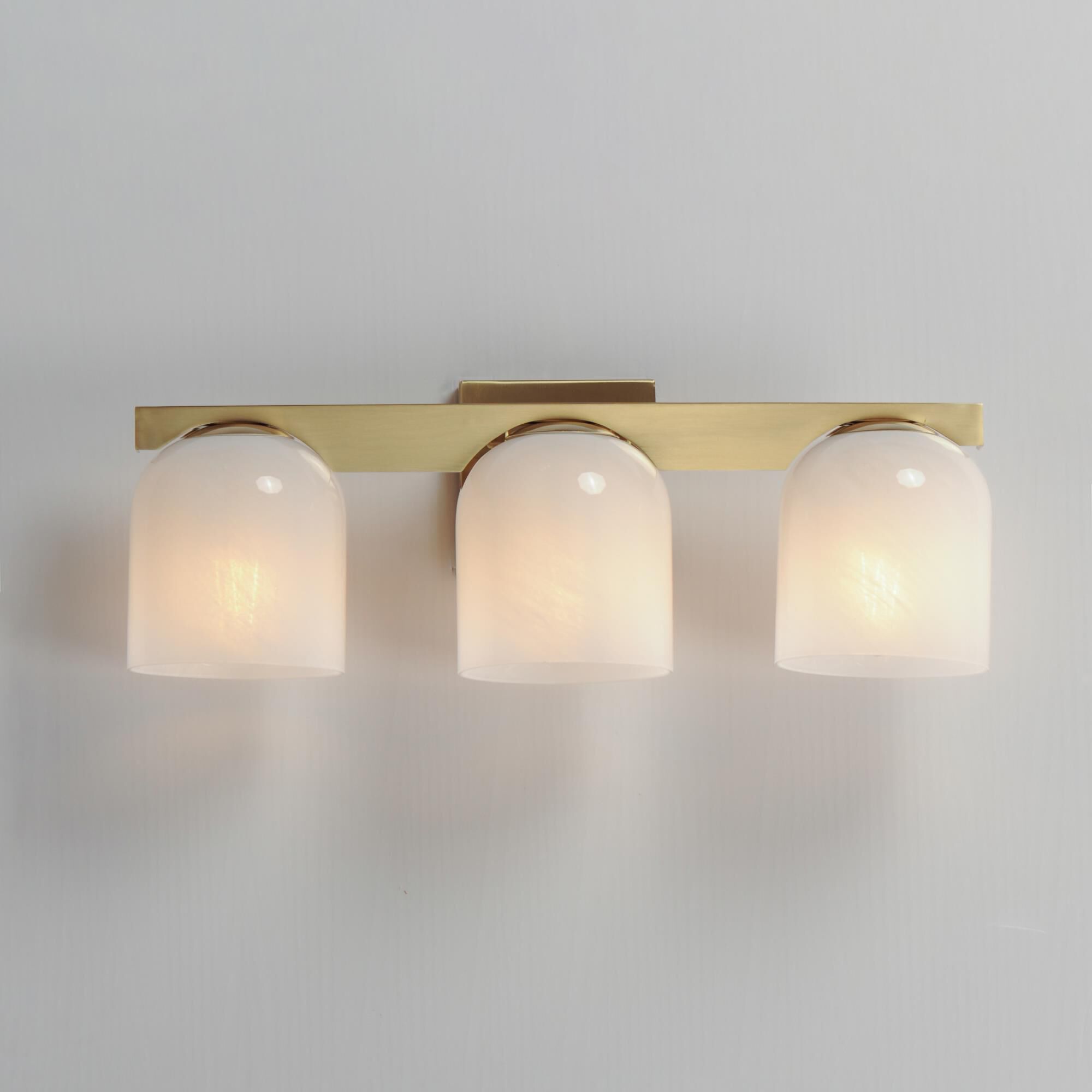 Shown in Natural Aged Brass finish and Marble glass and Glass shade