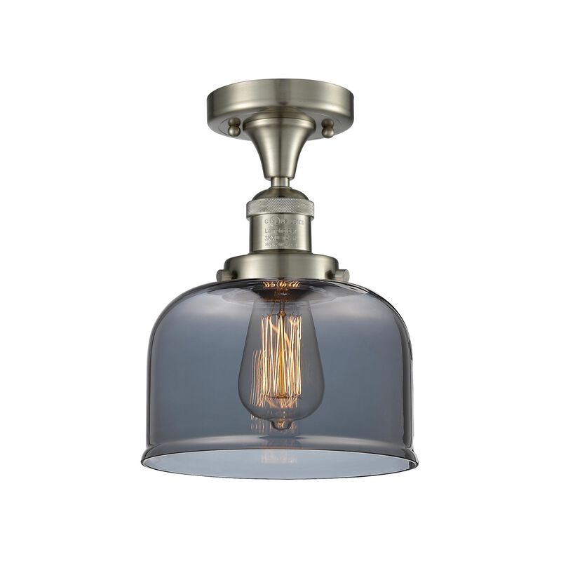 Bruno Marashlian Large Bell 8 Inch 1 Light LED Semi Flush Mount by Innovations Lighting