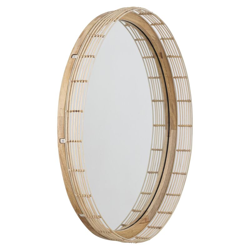 Vannerie 30 Inch Decorative Mirror by Maxim Lighting