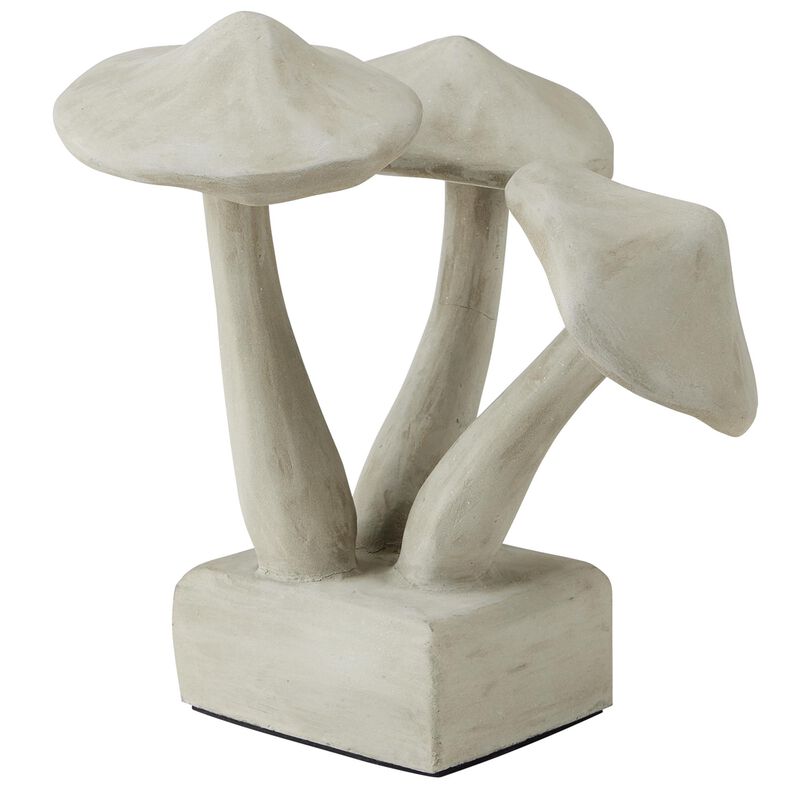 Concrete Mushrooms Figurine by Currey and Company