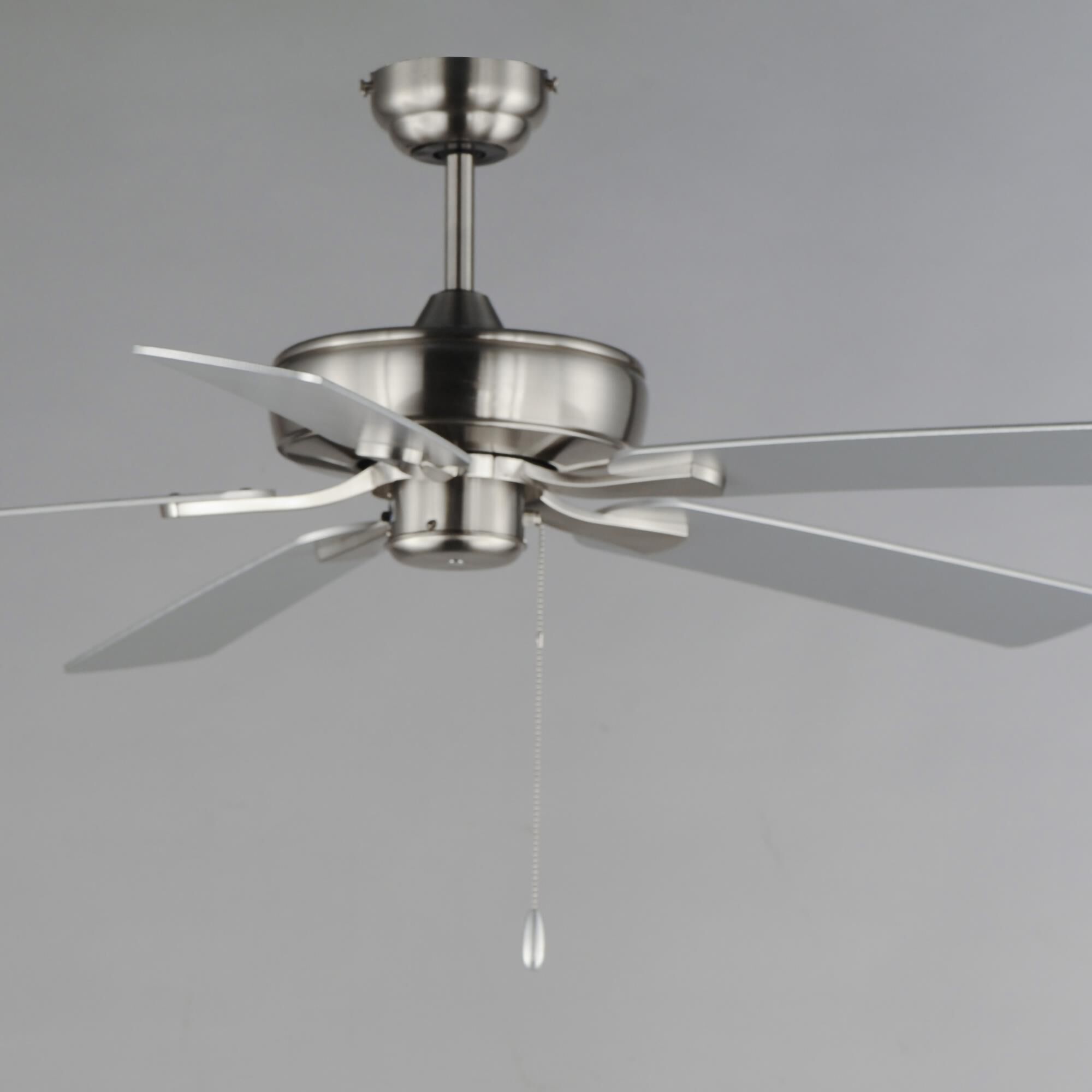 Shown in Satin Nickel finish and Mdf Blades shade