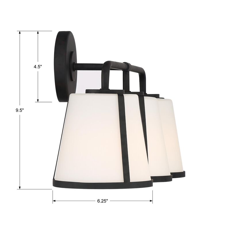 Fulton 3 Light Bath Vanity Light by Crystorama