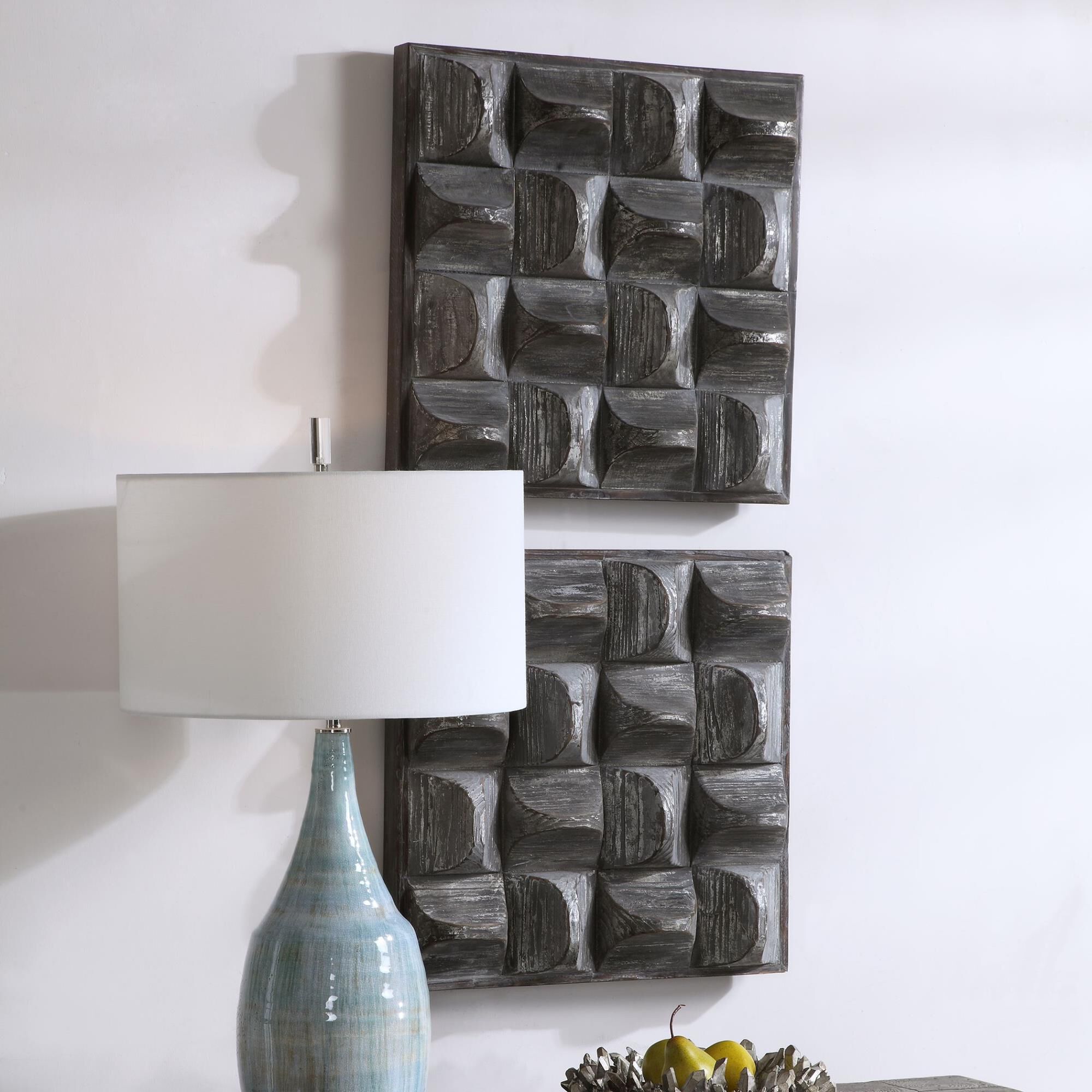 Shown in A Contemporary Take On Rustic Decor, This Wood Wall Panel Features 3-Dimensional Scooped Fir Wood Bl finish