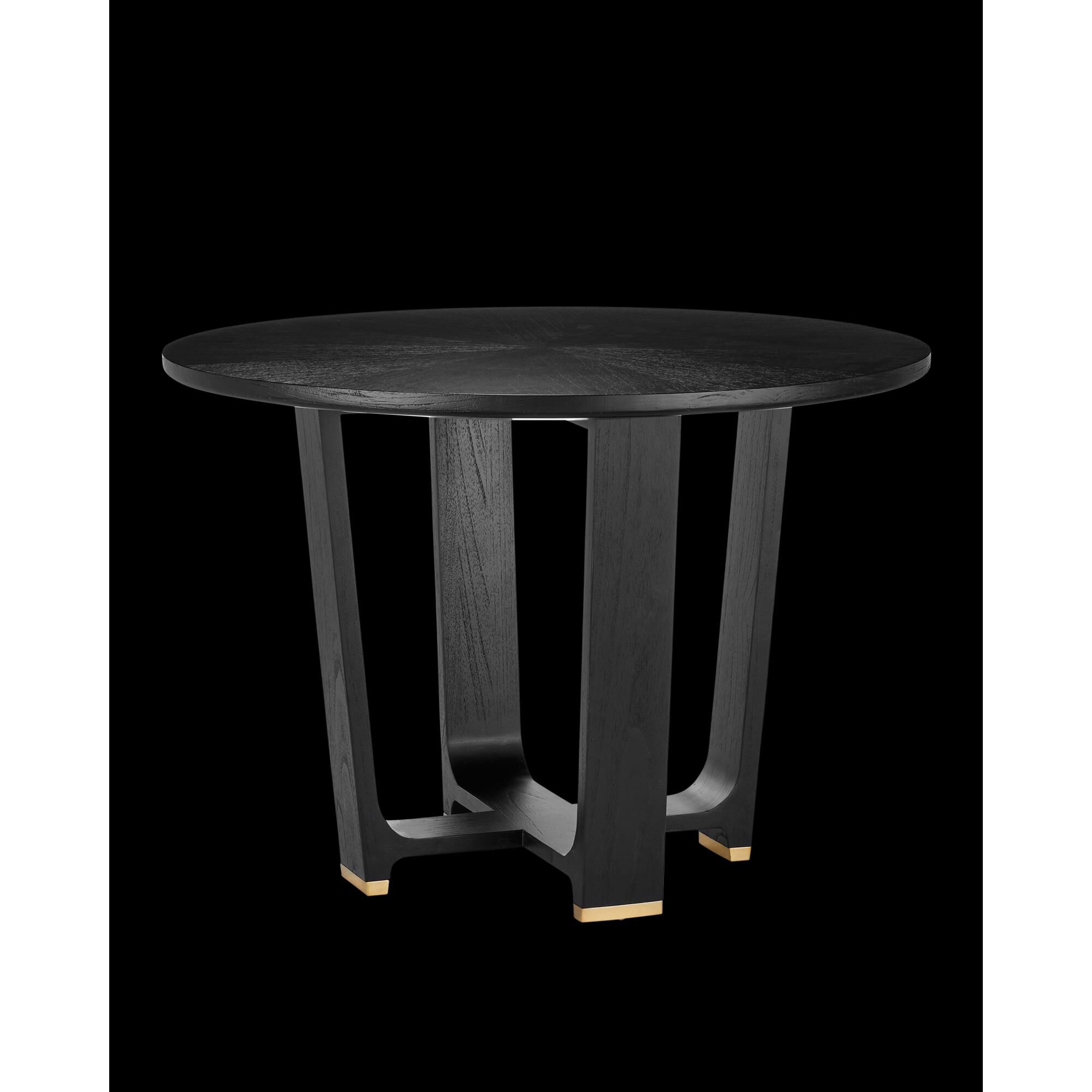 Shown in Matte Caviar Black and Polished Brass finish