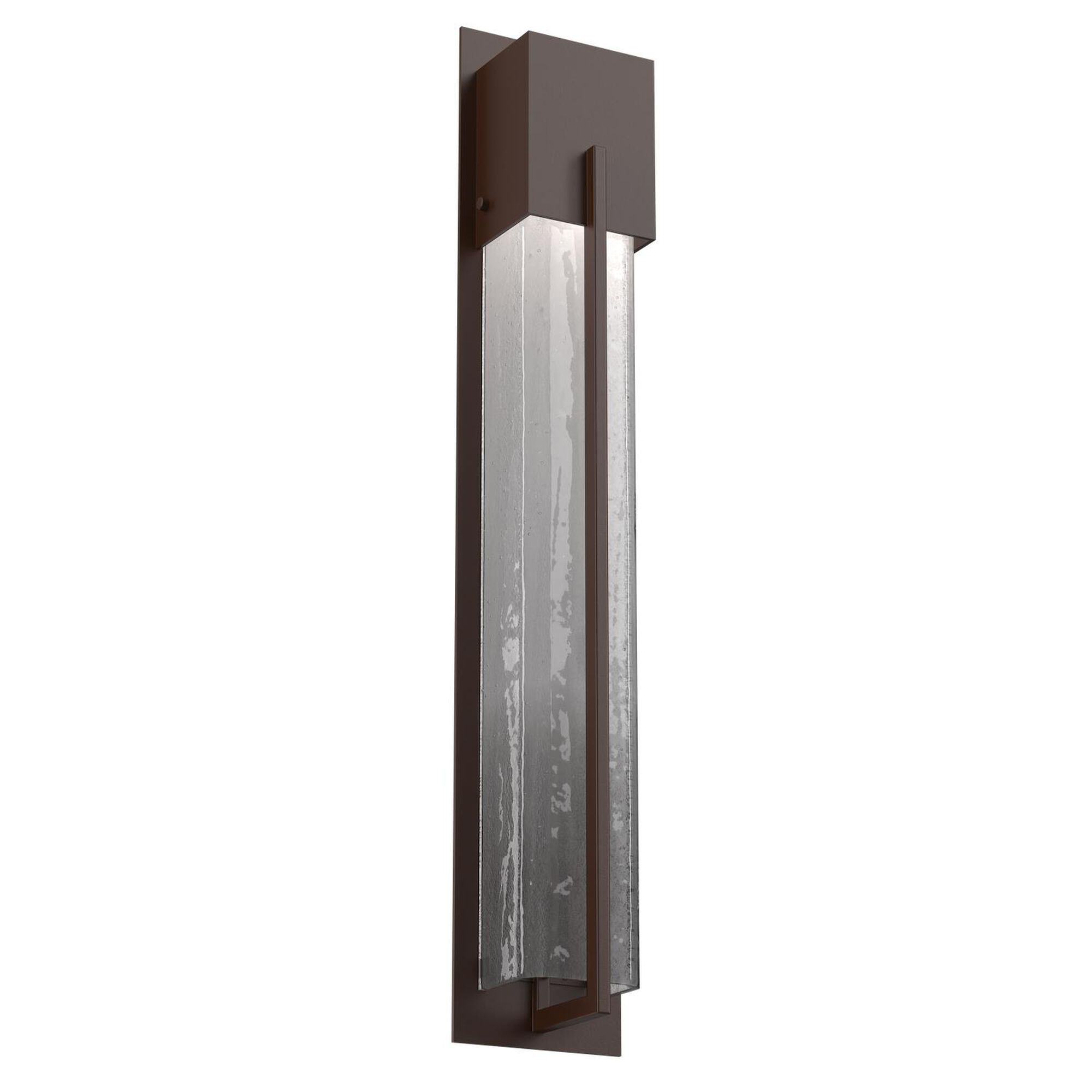 Shown in Statuary Bronze finish and Frosted Granite glass