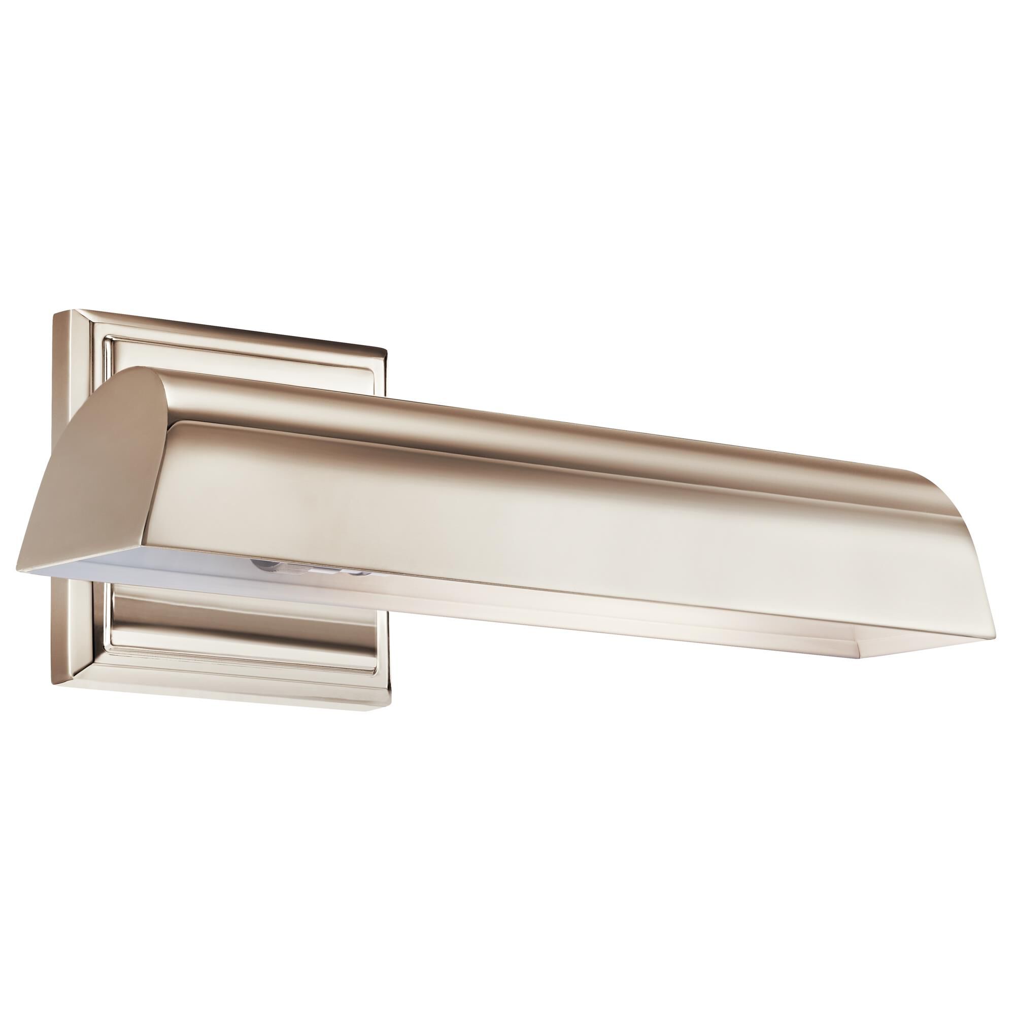 Shown in Polished Nickel finish and Metal,Cylinder,Smooth shade